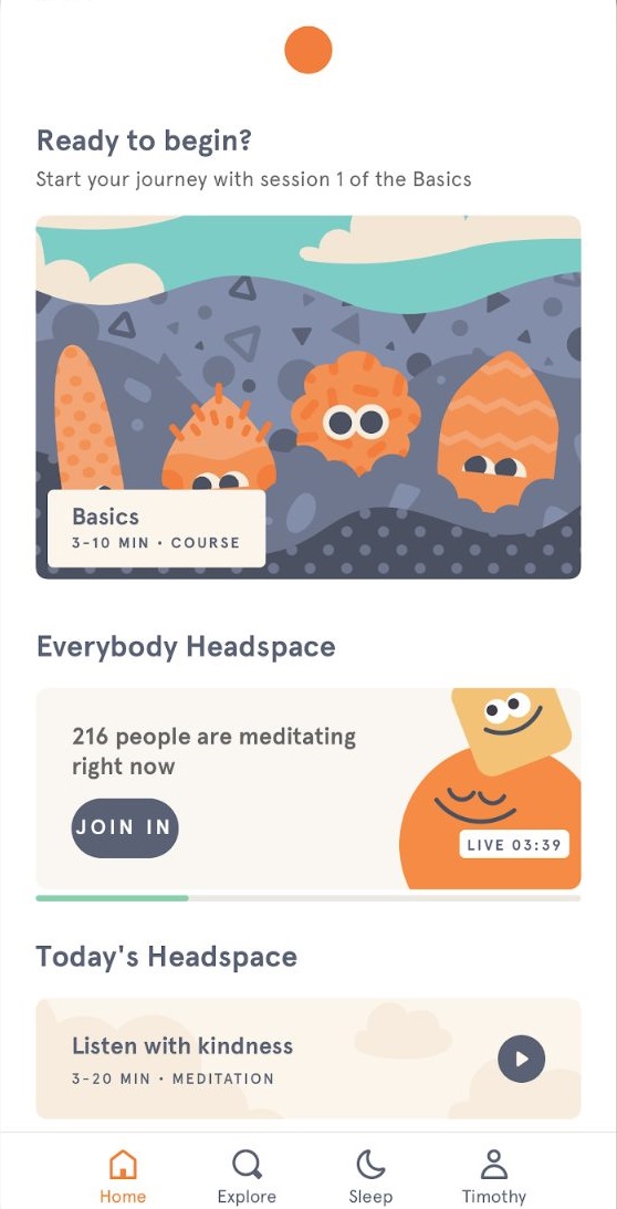 headspace meditation app